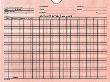 Filerite™ brand - accounts payable voucher jackets (folders) - form DSA-540