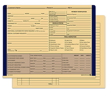 File rite brand™ - color edge heavy duty body shop jackets