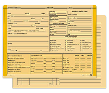 File rite brand™ - color edge heavy duty body shop jackets
