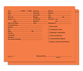 Heavy duty printed deal envelope (deal jacket)