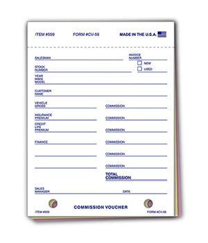 Truform brand™ - commission voucher - form CV-59