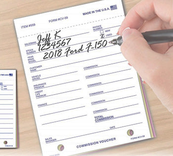 Truform brand™ - commission voucher - form CV-59