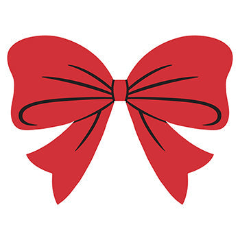 Window stickers - holiday bow
