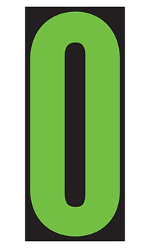 Number window sticker