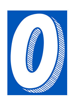 Number window sticker