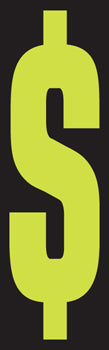 Number window sticker