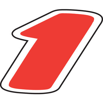 Number window sticker - die-cut