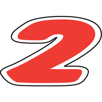 Number window sticker - die-cut