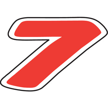 Number window sticker - die-cut