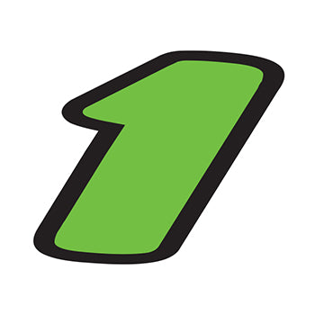 Number window sticker - die-cut