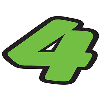 Number window sticker - die-cut