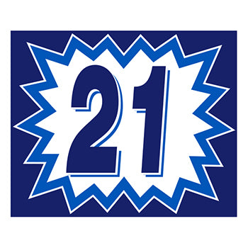 Blast year window stickers