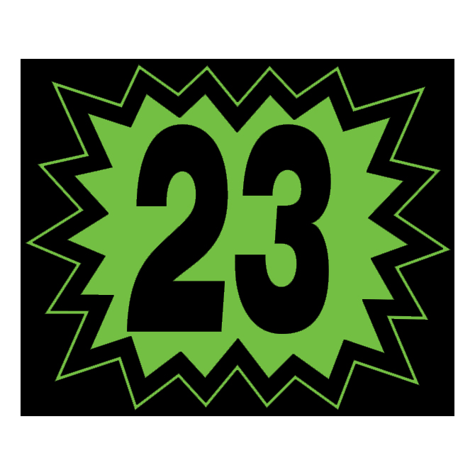 Blast year window stickers
