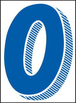Number window sticker