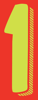 Number window sticker