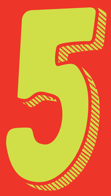 Number window sticker