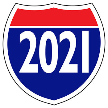 Window stickers - interstate shields
