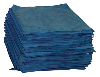 Plush blue microfiber detailing towel