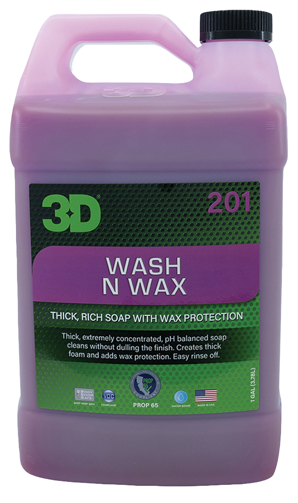 3D® Cleaner - Wash N Wax Car Soap - Gallon