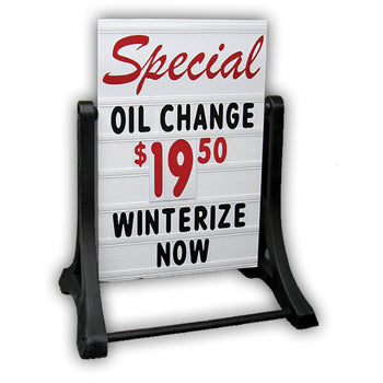 Deluxe swinger sidewalk two-sided sign