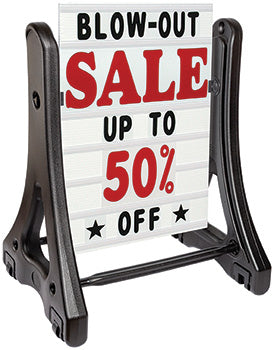 Deluxe swinger sidewalk two-sided sign