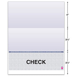 Blue bottom checks