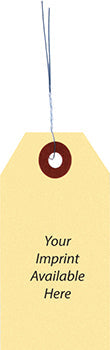 Manila tags with wire inserted - form tww-3