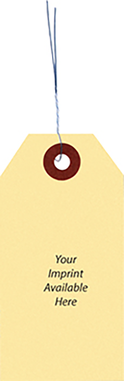 Manila tags with wire inserted - form tww-6