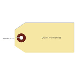 Manila tags with wire inserted - form tww-8