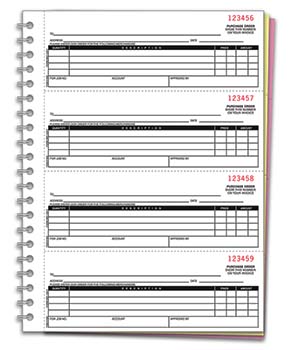 Purchase order books - Form NC-124-4