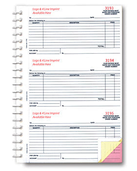 Purchase order books - Form DSA-127-NC