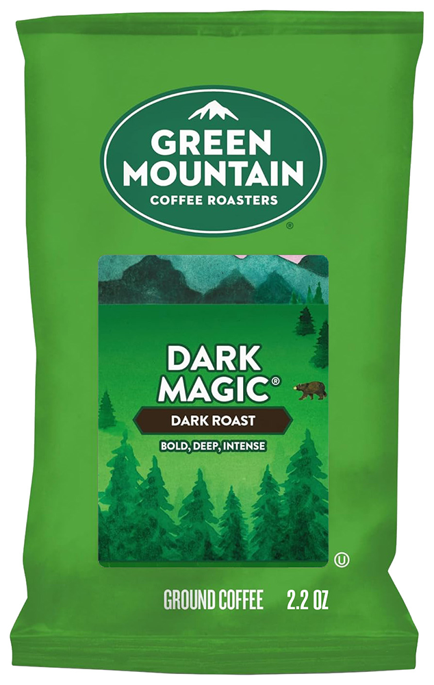Ground Coffee Portion Packs - 50 ct - (2.2 oz) - Green Mountain - Dark Magic
