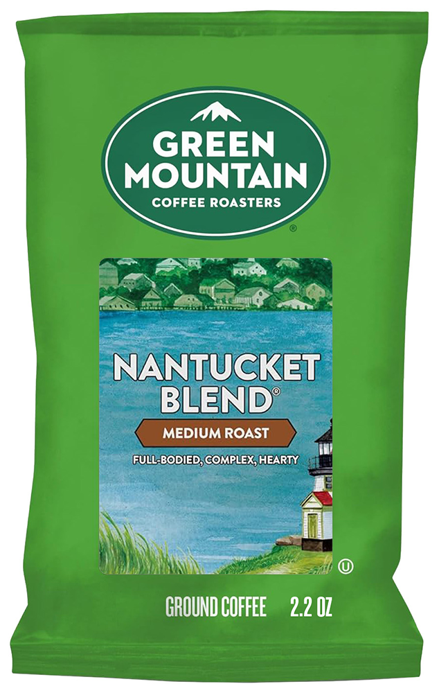 Ground Coffee Portion Packs - 50 ct - (2.2 oz) - Green Mountain - Nantucket Blend