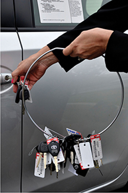 Jail ring - key holder