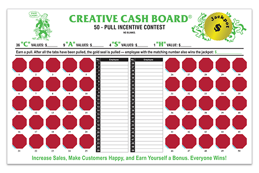 Incentive cash board