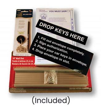 Caats™ brand - standard night drop box - wall mount