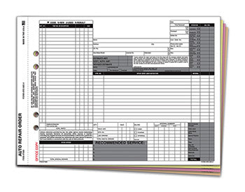 Repair order - plain - Form RO-665-4
