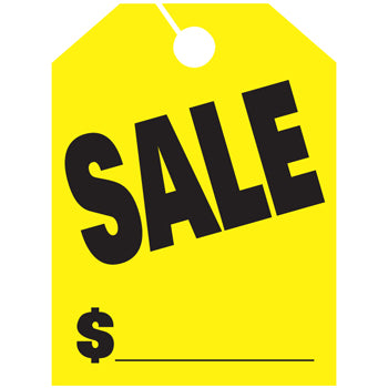 Jumbo mirror hang tags