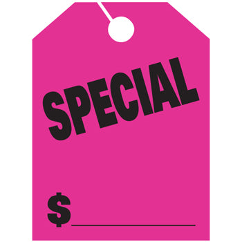 Jumbo mirror hang tags