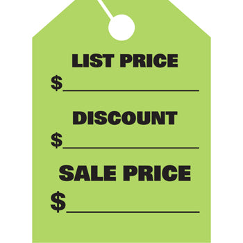 Jumbo mirror hang tags