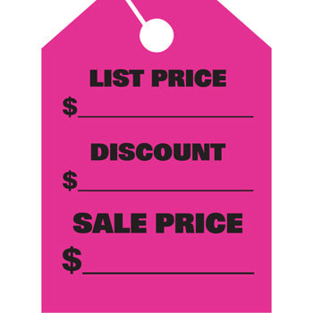 Jumbo mirror hang tags