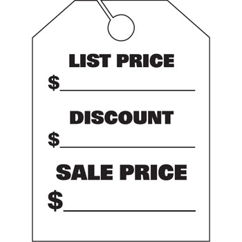 Jumbo mirror hang tags