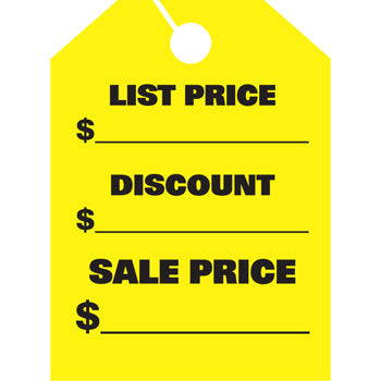 Jumbo mirror hang tags