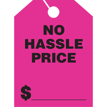 Jumbo mirror hang tags