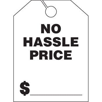 Jumbo mirror hang tags
