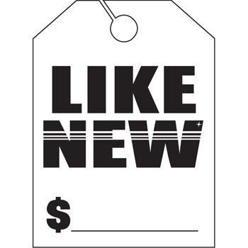 Jumbo mirror hang tags
