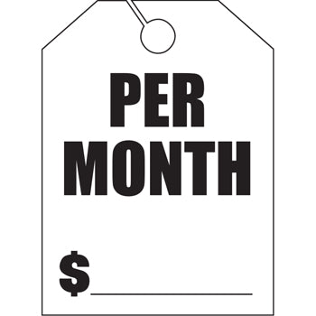 Jumbo mirror hang tags