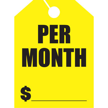 Jumbo mirror hang tags