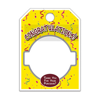 Custom mirror hang tags