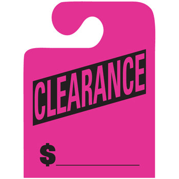 J-hook mirror hang tags